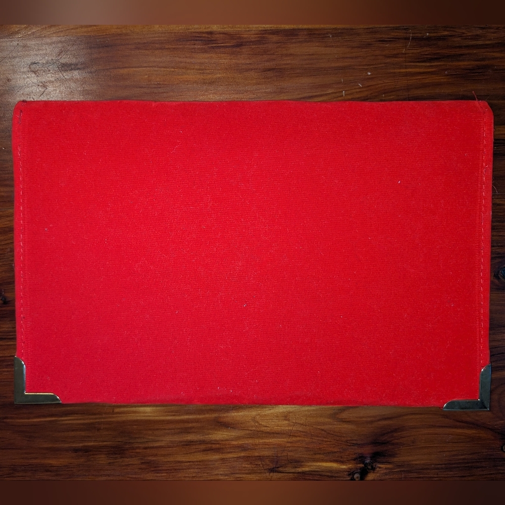 Red Velvet Titanic Envelope Clutch Purse - Picture 5 of 6